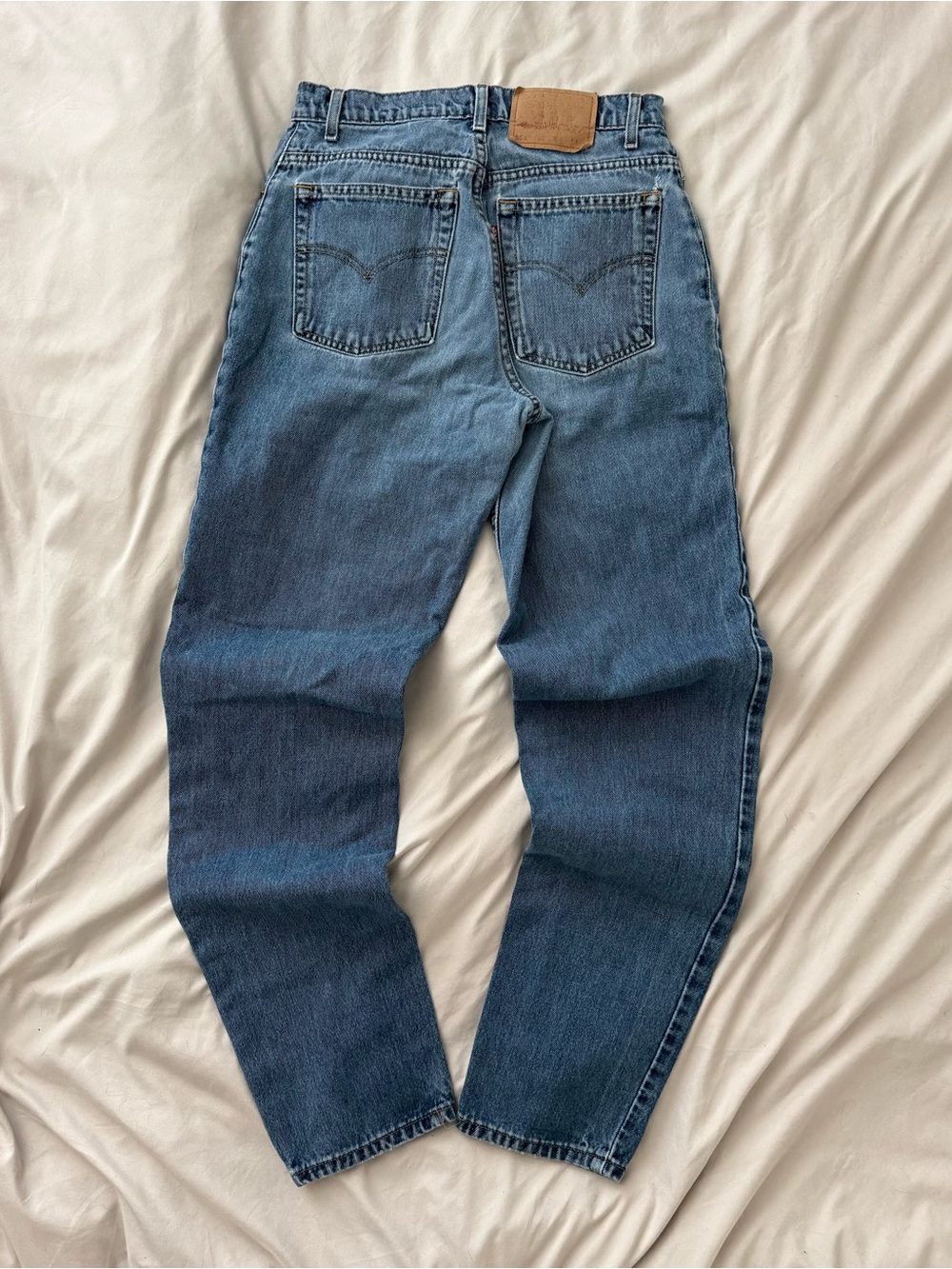Levi’s 551 Vintage 90s USA Relaxed High Rise Faded Blue Jeans 28x32